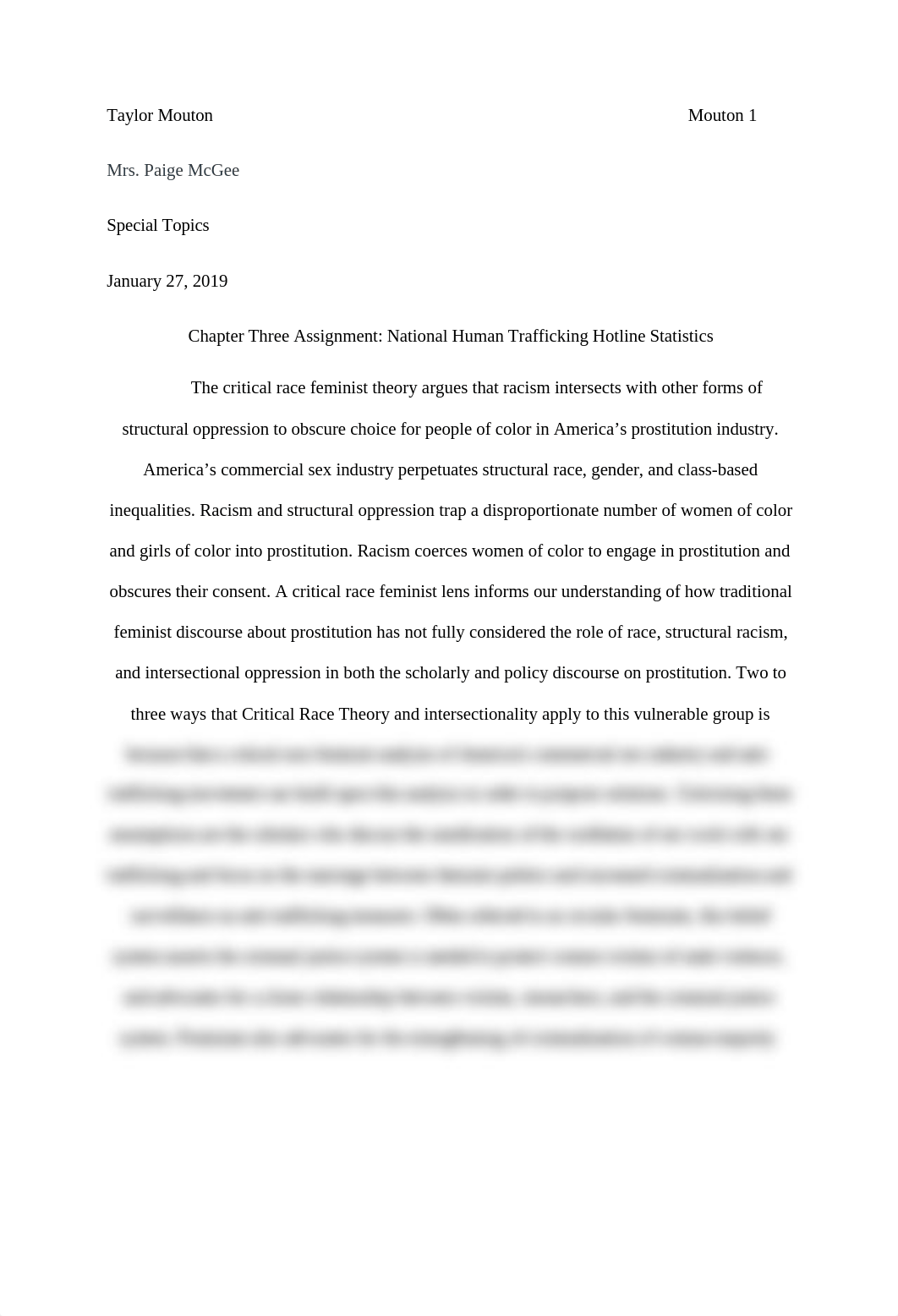 Special Topics - Chapter Three Assignment... National Human Trafficking Hotline Statistics.docx_di92z0axseh_page1