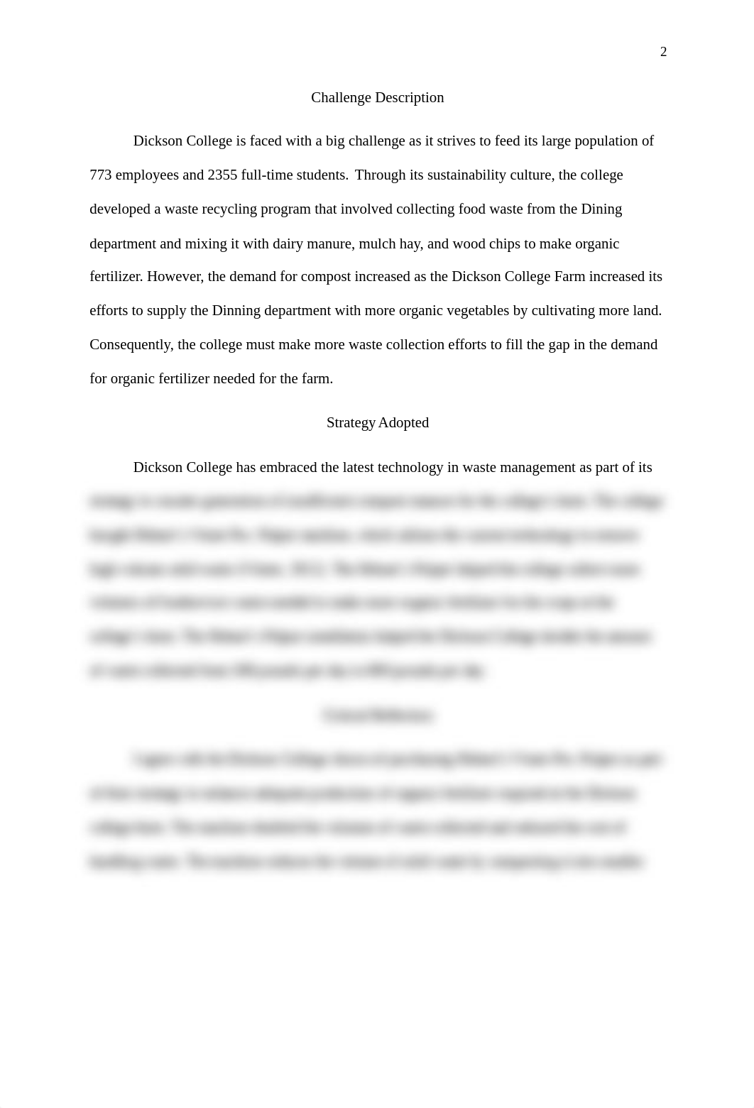 HIED 652 _T_Williams_W6 A11_Case Study_Dickinson College (2).docx_di9v24a2k2o_page2