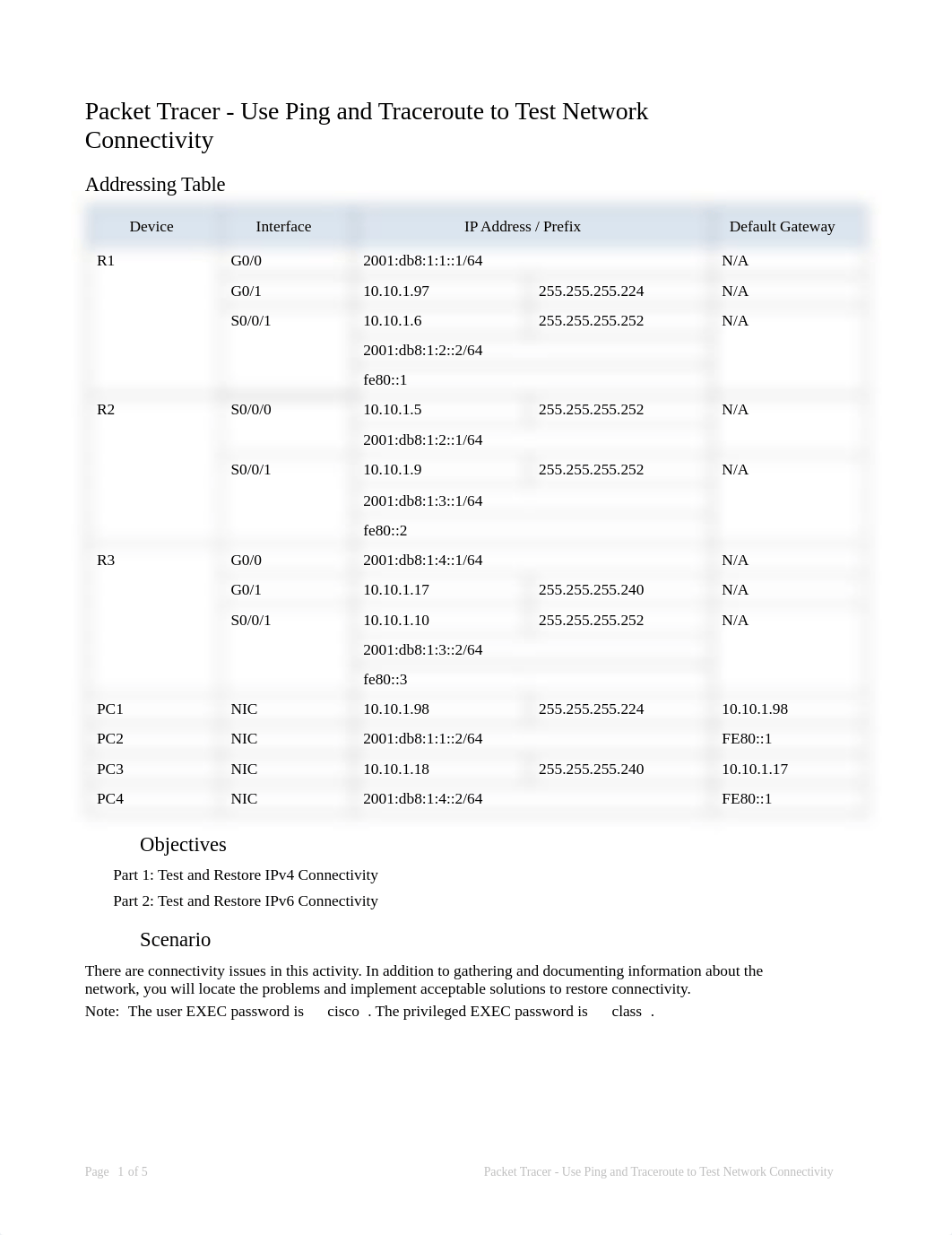 13.2.7 Packet Tracer - Use Ping and Traceroute to Test Network Connectivity - completed.docx_diabhec07eq_page1