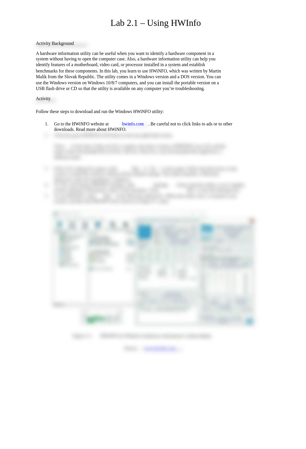 Lab 2-1 Use the HWiNFO Hardware Information Utility (1) (1).pdf_diabr3h6hsk_page1