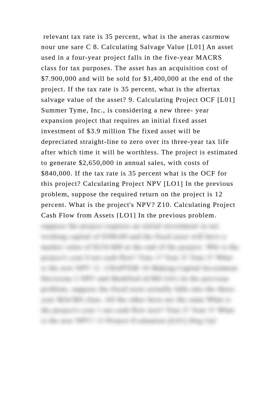 relevant tax rate is 35 percent, what is the aneras casrmow nour une .docx_diaivujxnbv_page2