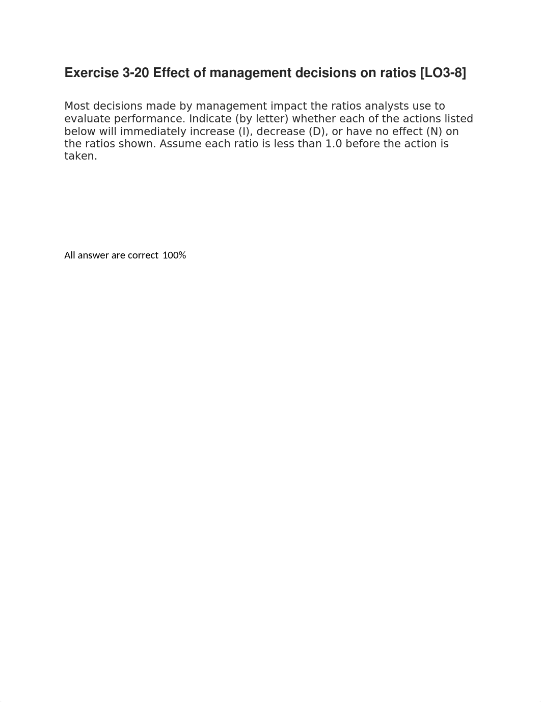 Exercise 3-20 Effect of management decisions on ratios .docx_diaj2q8oihr_page1