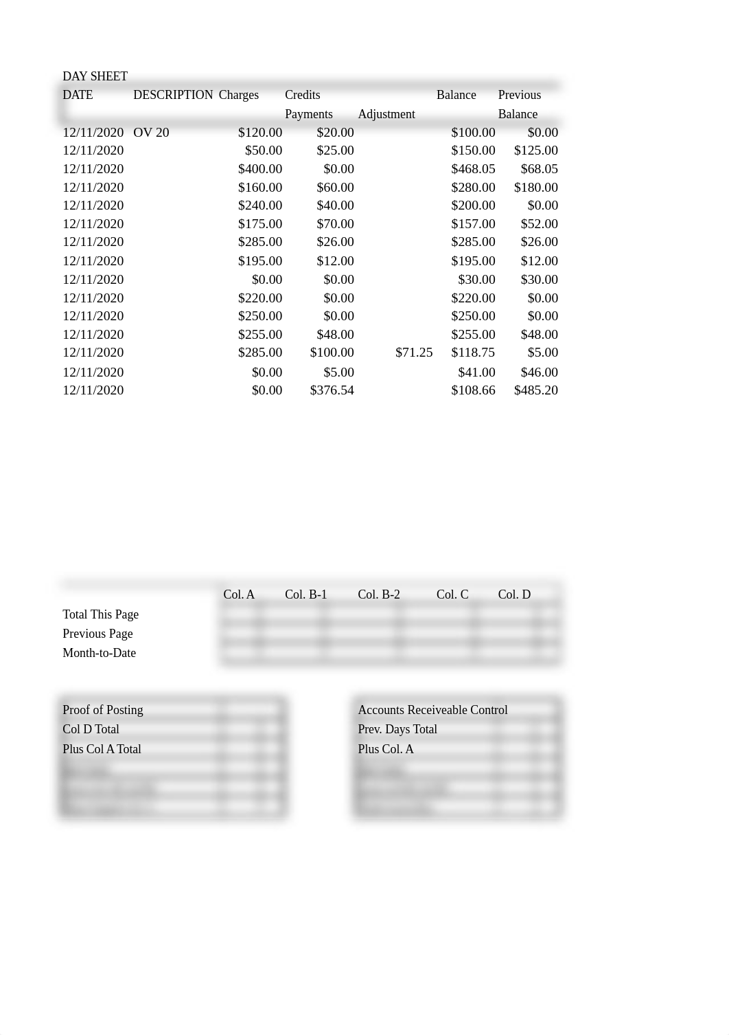 Unit 6 Assignment - Bookkeeping Daysheet.xlsx_dianzob2qhg_page1