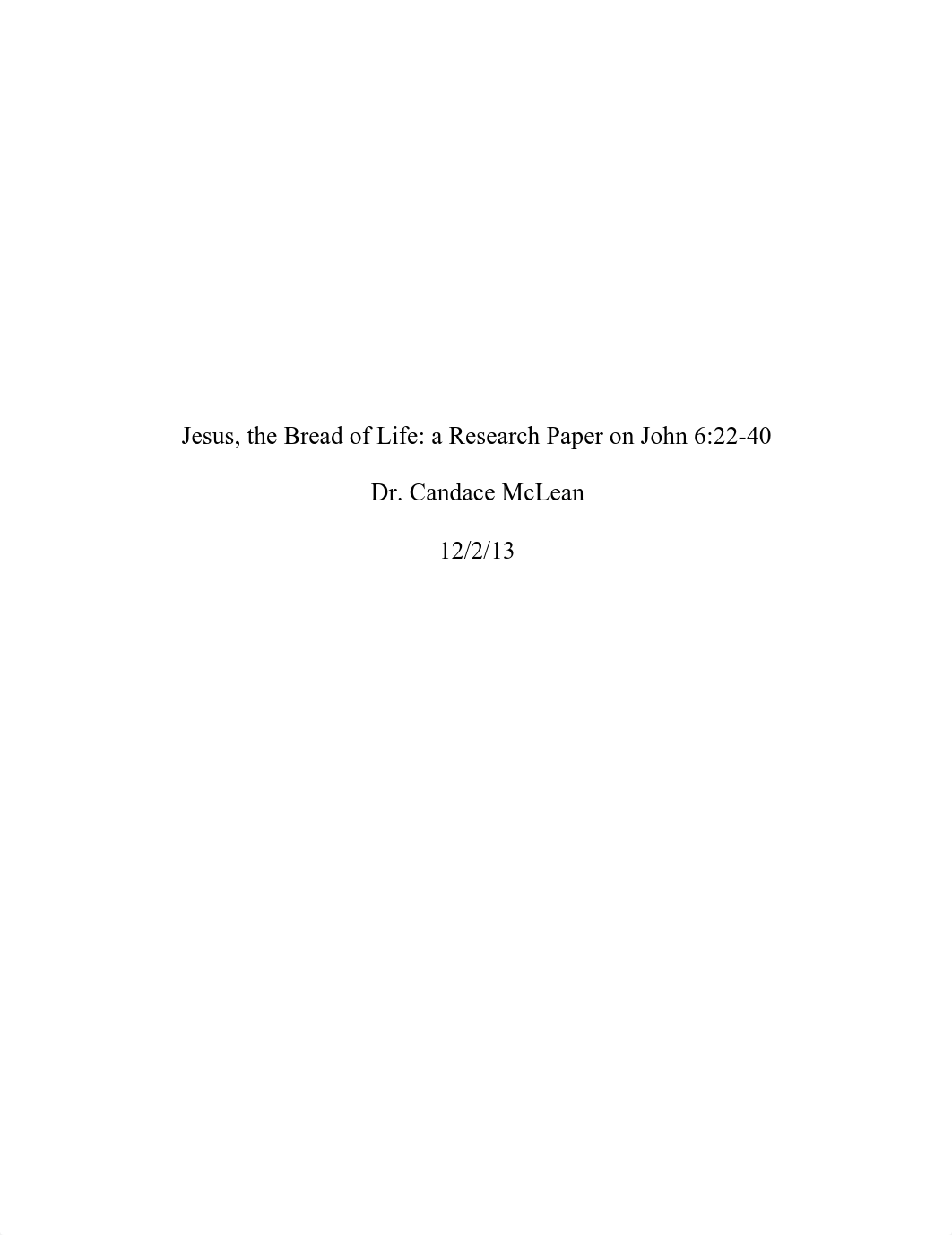 Essay on The Bread of Life John chapter 6_diaphsw6gde_page1