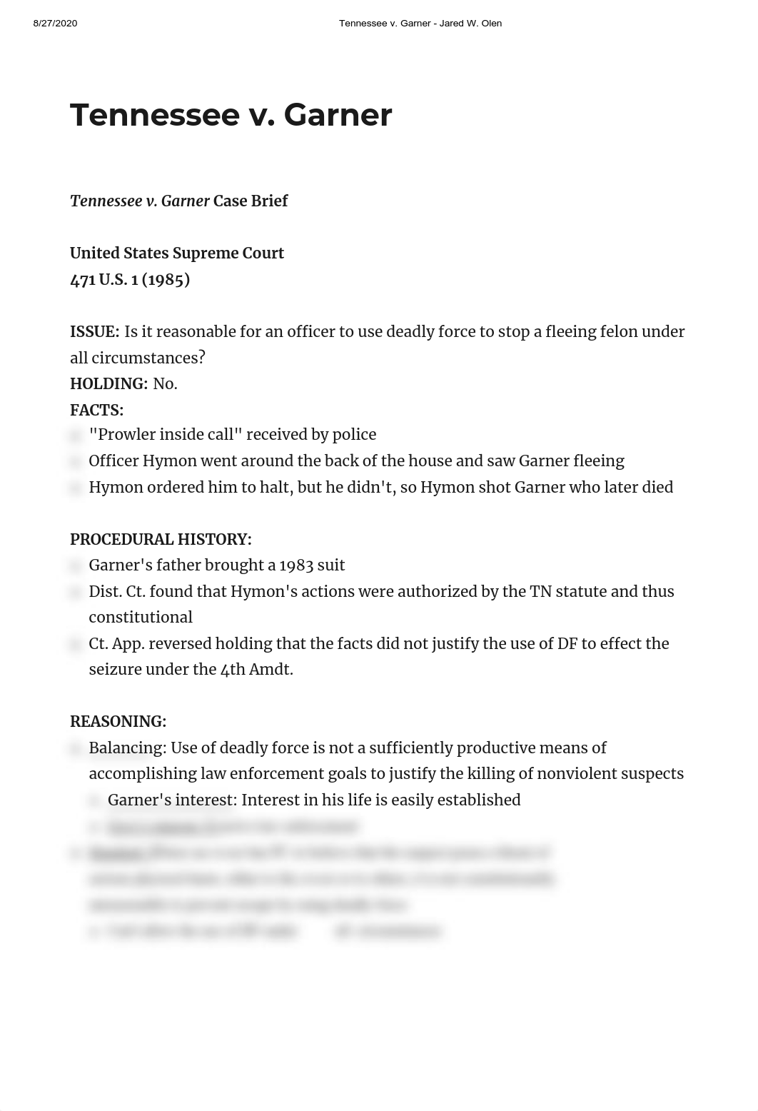 Tennessee v. Garner - case brief.pdf_diauylvrf33_page1