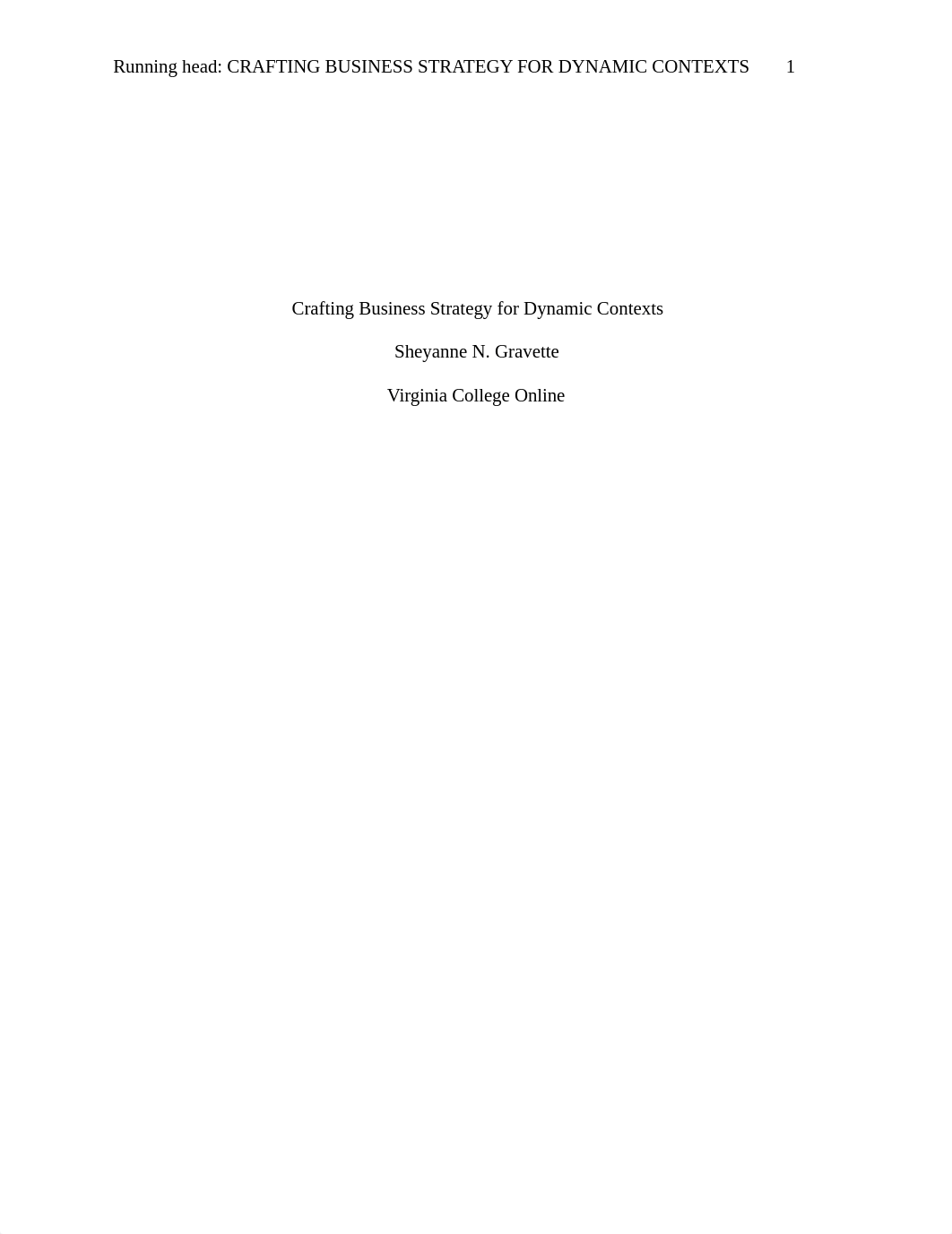 Gravette_Sheyanne_Strategic_Week5_Crafting Business Strategy for Dynamic Contexts_dib0aie78a5_page1