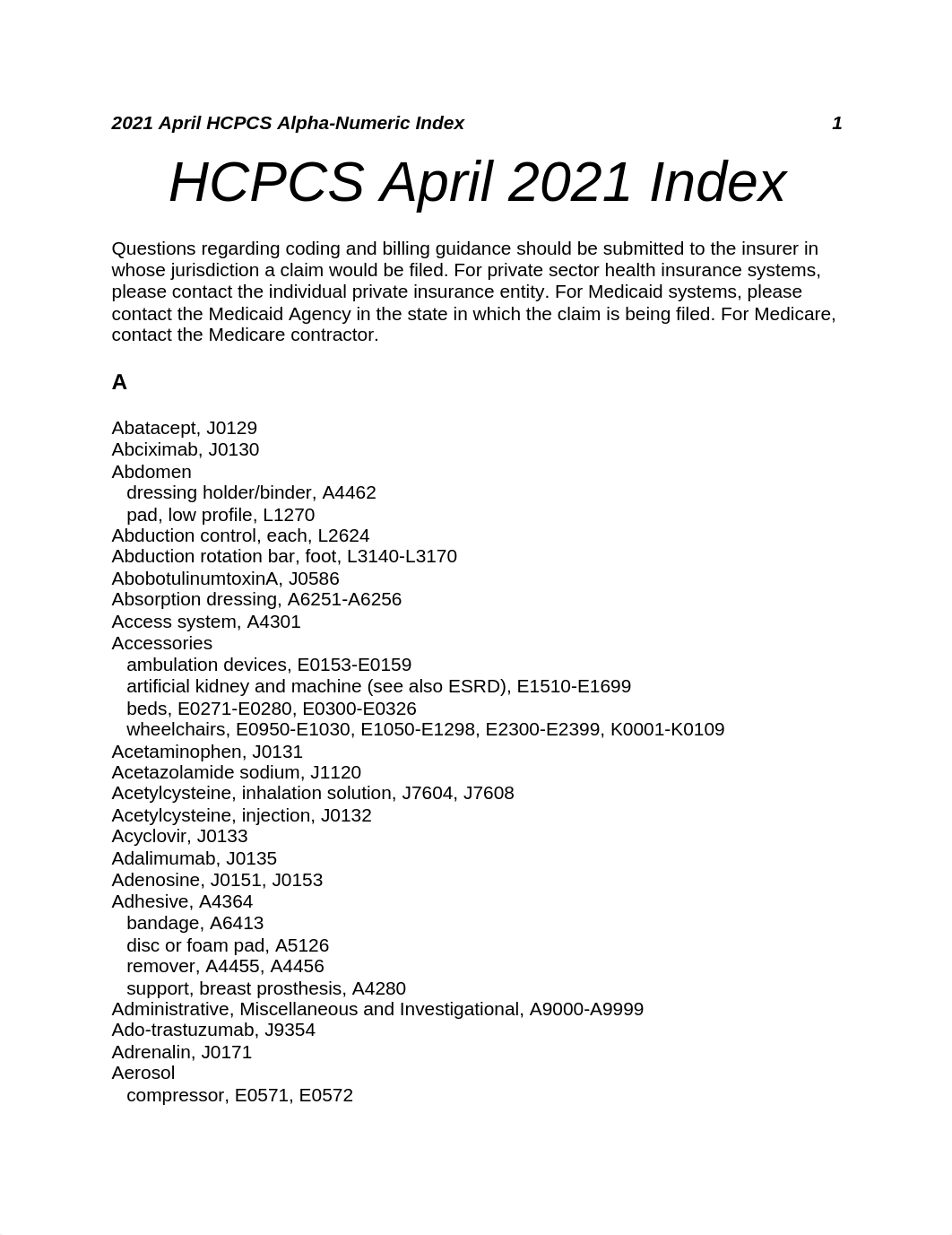 HCPCS Level II Alphabetic Index.pdf_dib38h4ao5u_page1