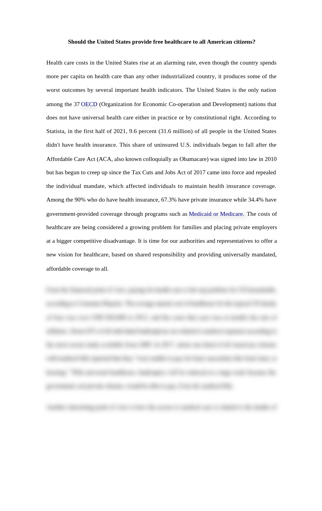 Argument Isabel - HEALTHCARE final essay  - FINAL.docx_dib56248v2e_page1