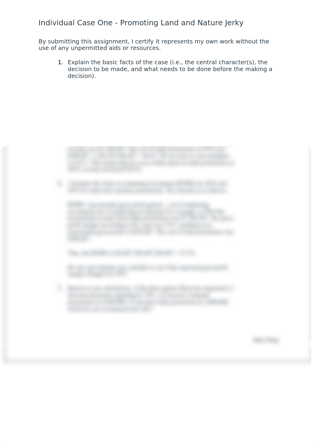 Individual Case One - Promoting Land and Nature Jerky.docx_dib75ehm6og_page1