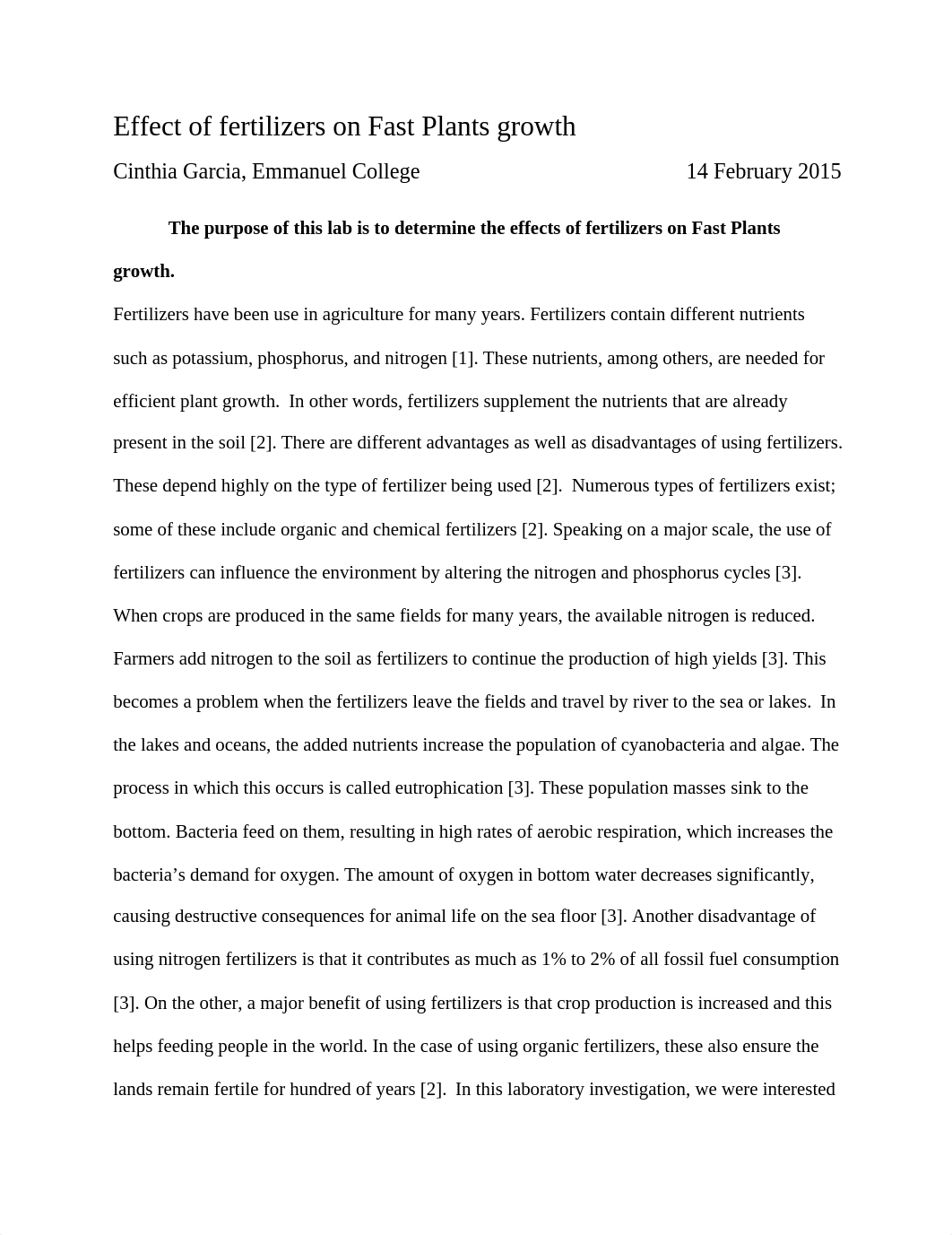 Effect of fertilizers on Fast Plants growth Lab Report.docx_dibdibsonpd_page1