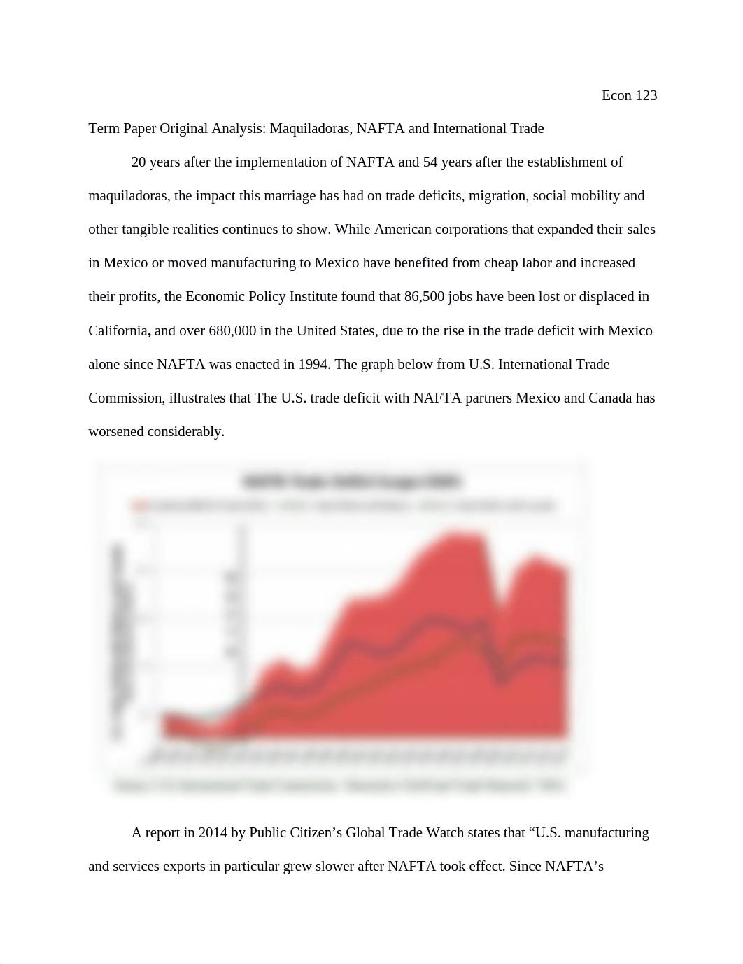 Term Paper Original Analysis: NAFTA and Maquiladoras_dic04hslo76_page1