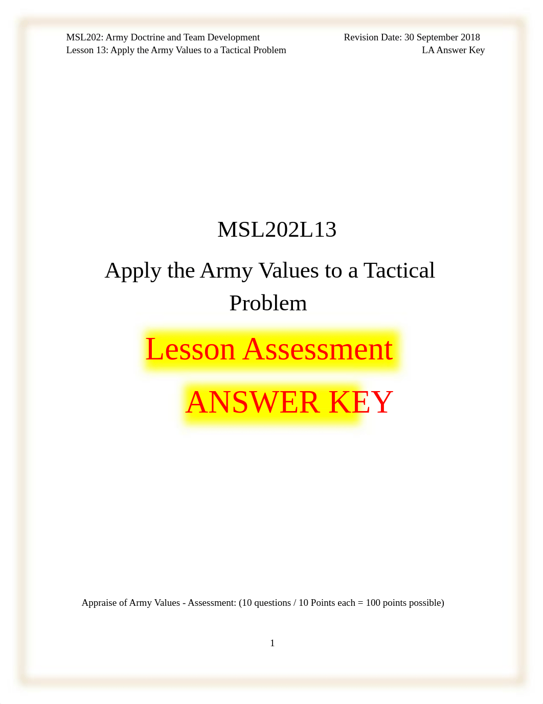 MSL202L13 Apply the Army Values LA Ans Key.docx_dic7l9y3fh7_page1