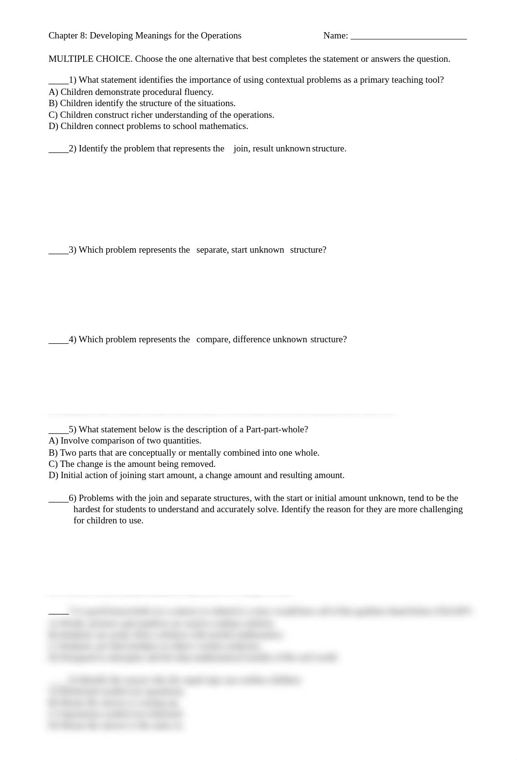 Teaching Math Developmentally-ISBN-13 978-0134802084-Ch.8-Developing Meanings for the Operation [QUI_did98tca9z0_page1