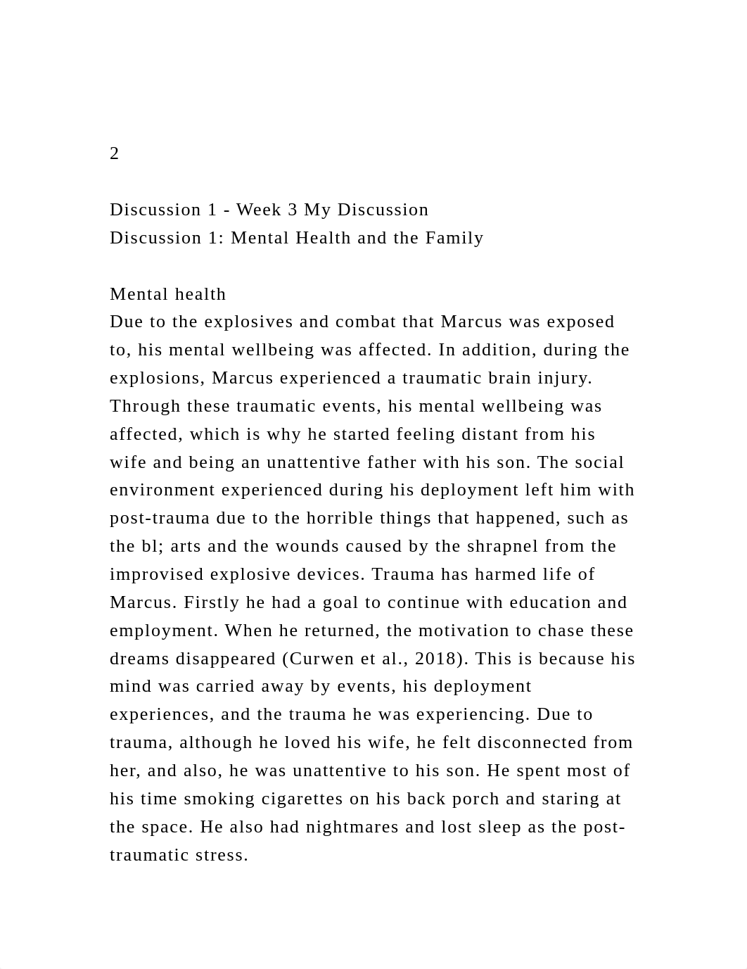 2Discussion 1 - Week 3 My DiscussionDiscussion 1 Mental Hea.docx_didvfwq6di8_page2