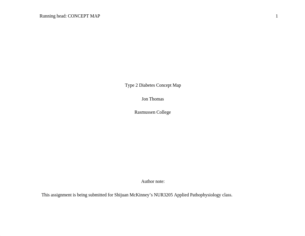 JThomas_Module 04 Written Assignment - Type 2 Diabetes Concept Map_072118.docx_diekk8i0l67_page1