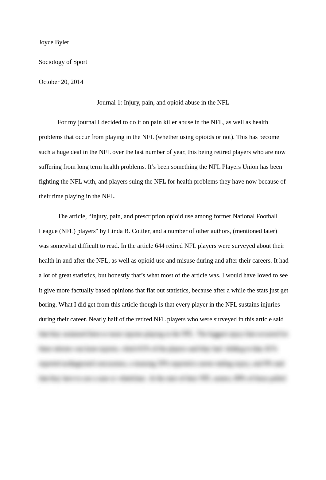 Journal 1 Injury, pain, and opioid abuse in the NFL - Paper_diep35rjjci_page1