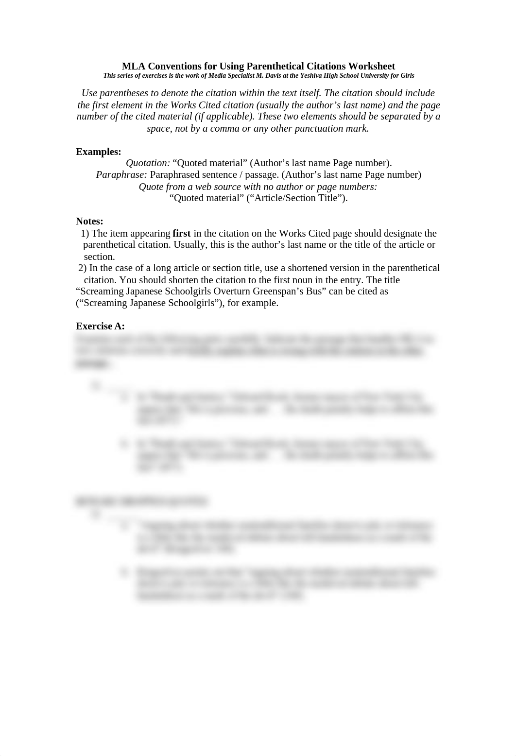 MLA Conventions for Using Parenthetical Citations Worksheet.doc_diev6kyobwf_page1