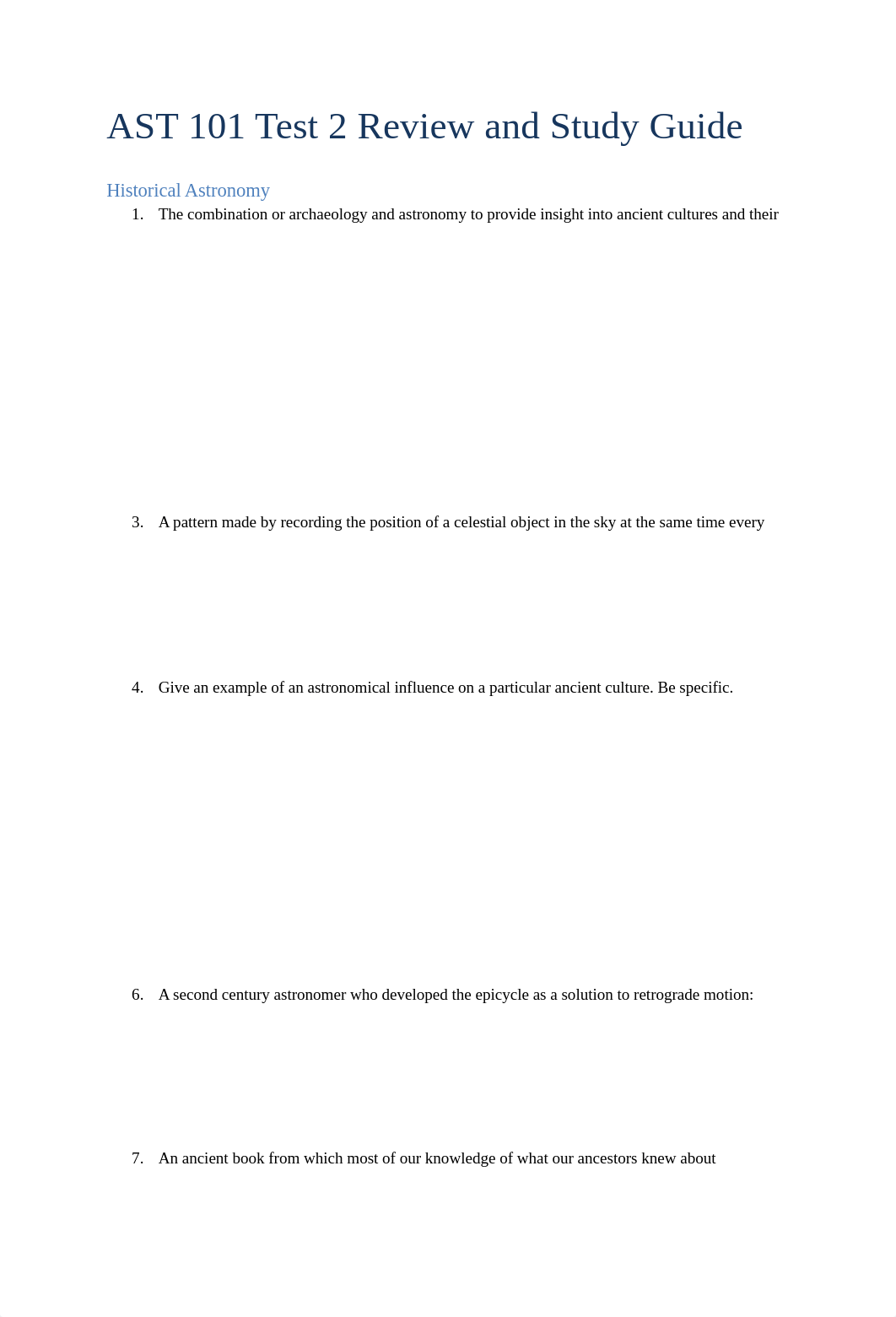 AST 101 TEst 2 Review SHeet 2 Answers.docx_diev9umlr5y_page1