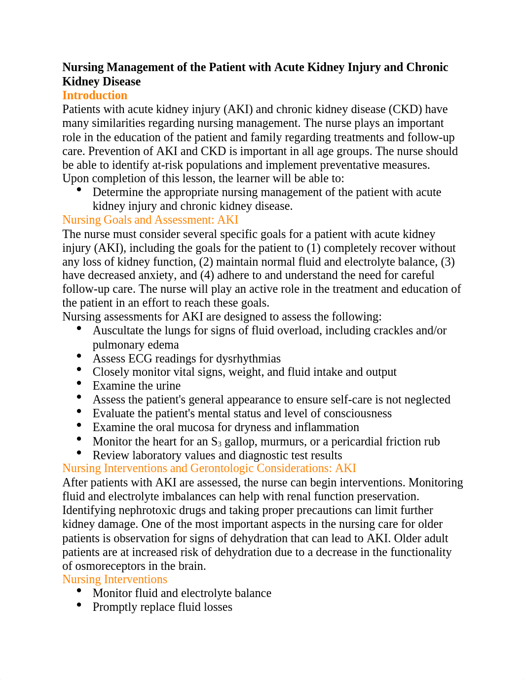 Nursing Management of the Patient With Acute Kidney Injury and Chronic Kidney Disease.docx_diezho3sb1f_page1