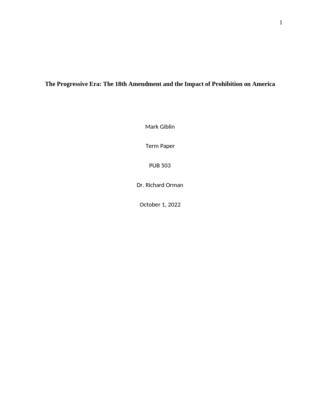 The Progressive Era-The 18th Amendment and the Impact of Prohibition on America.docx_dif3fetrffx_page1