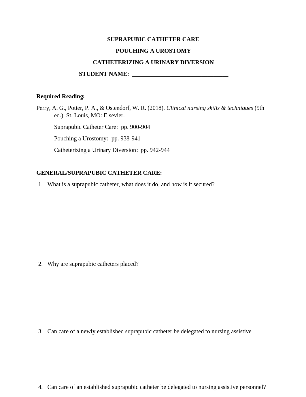 Pre-work - SP cath care, Urostomy pouching, Catheterizing urinary diversion PRELAB.docx_dif9i3excmp_page1