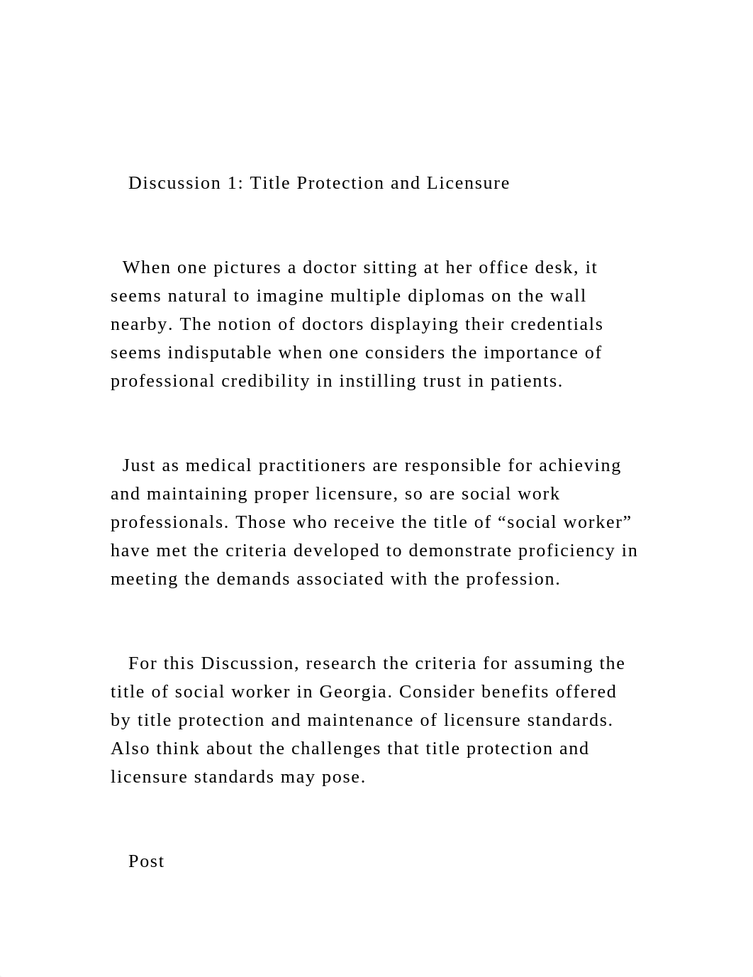 Discussion 1 Title Protection and Licensure    When one p.docx_dif9ntrowcg_page2