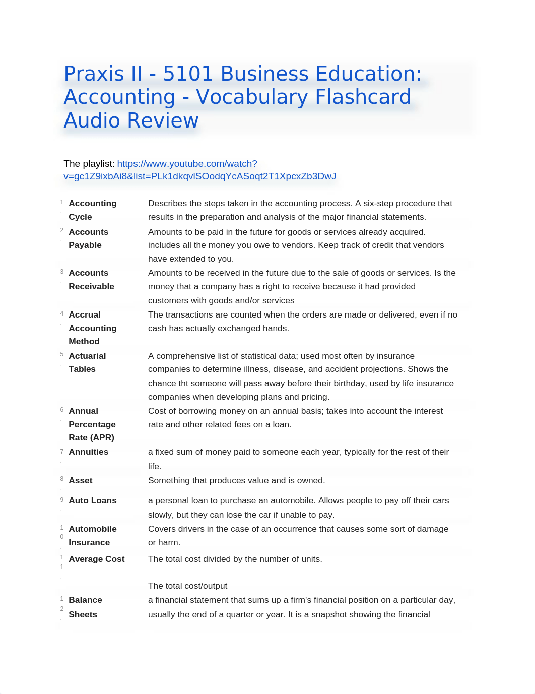 Praxis II - 5101 Business Education_ Accounting - Vocabulary Flashcard Audio Review.docx_difb1s0v2w5_page1