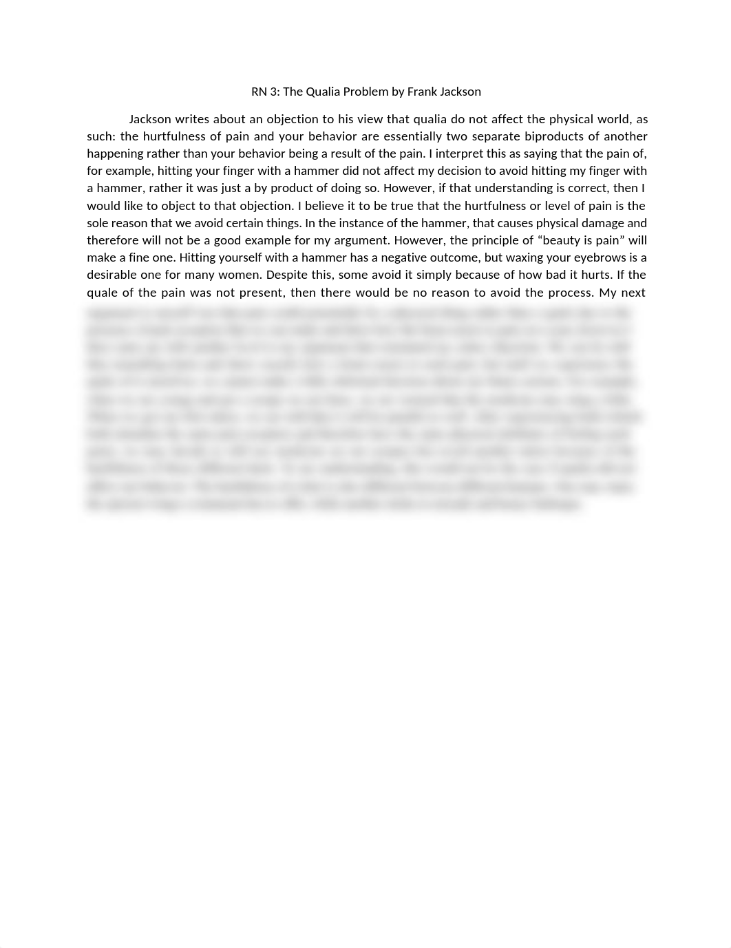 RN 3, The Qualia Problem.docx_difpf65i71m_page1