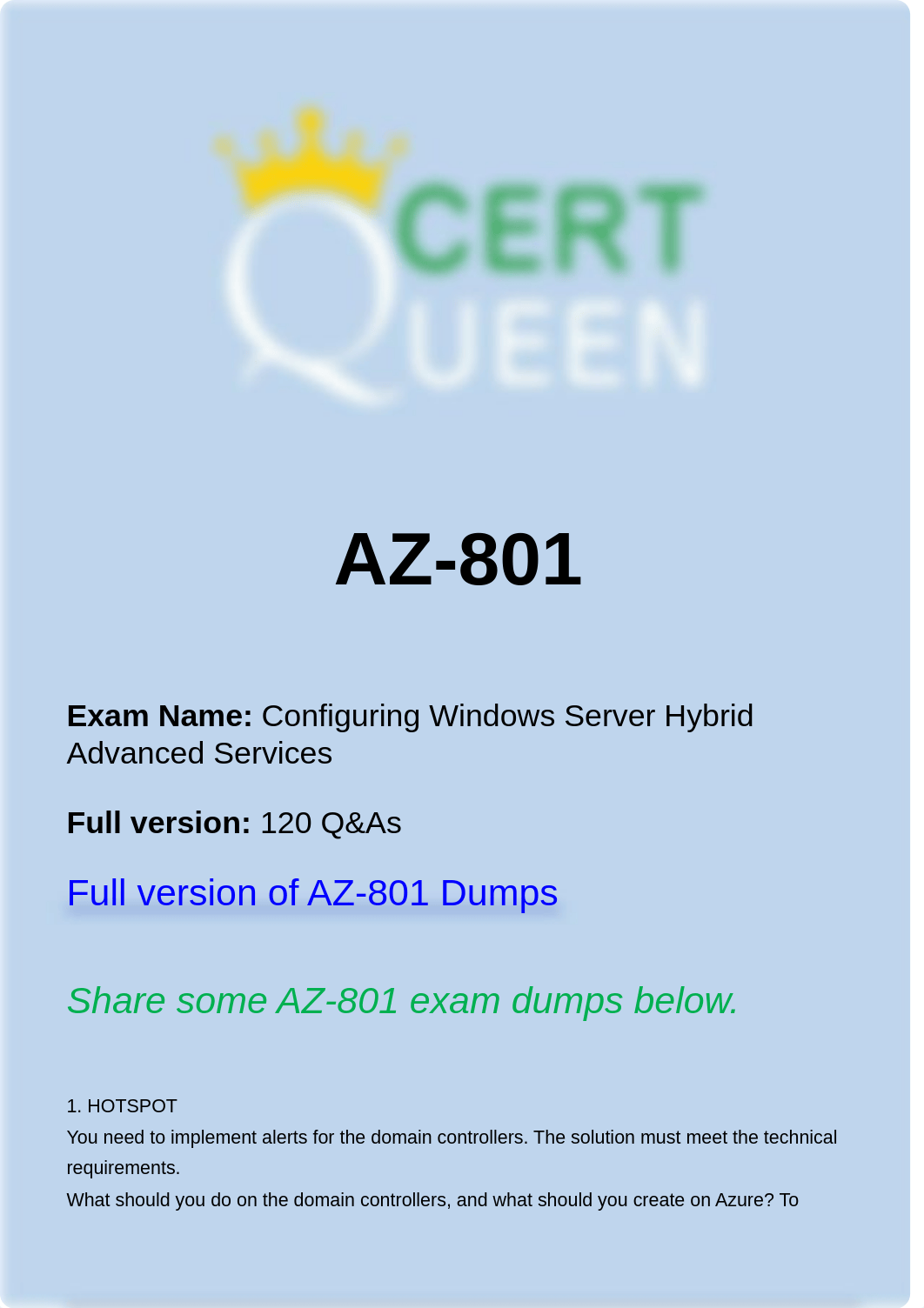 Microsoft AZ-801 Actual Questions have been Updated.pdf_diftb07z2h3_page1