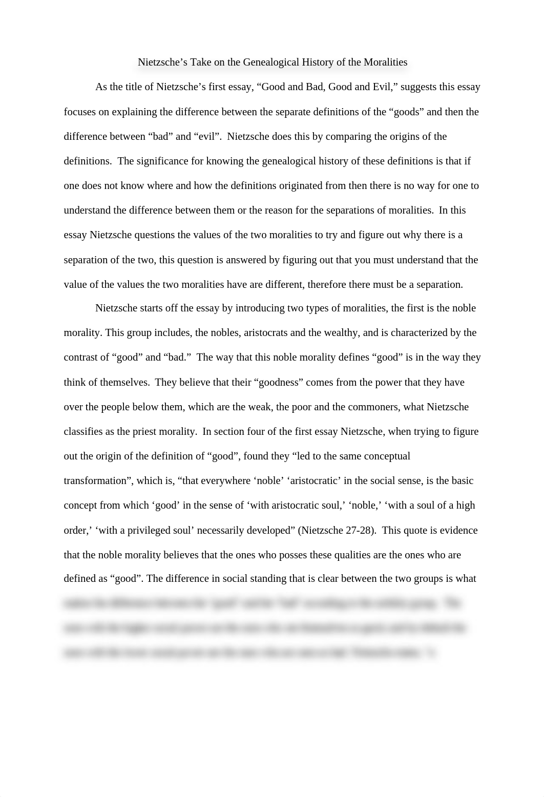 Nietzsche's Take on the Genealogical History of the Moralities - Ethical Theory Paper1_dig6bp537be_page1