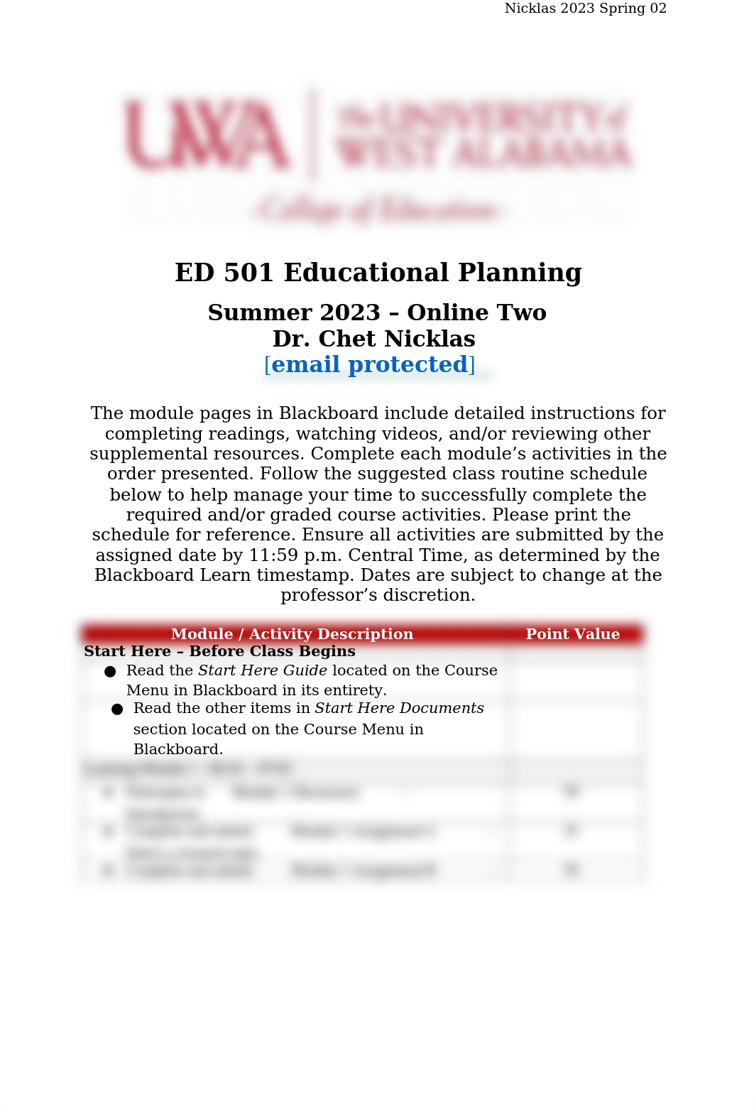 ED 501 Schedule Summer 2, 2023(1).docx_dig6i7gitw0_page1