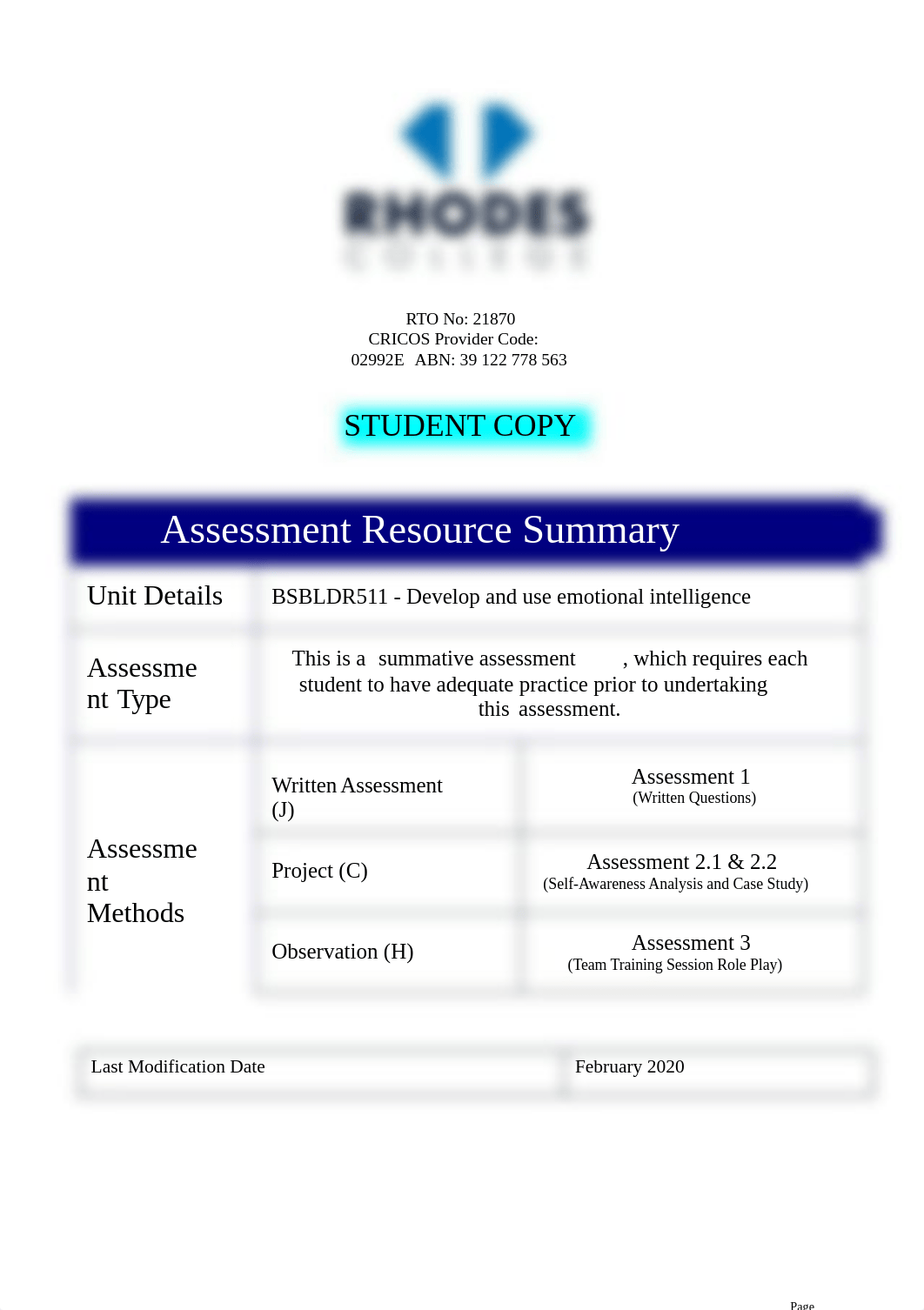 SATool - BSBLDR511 - Develop and use emotional intelligence - v Feb 2020 (3).docx_digadix86lj_page1