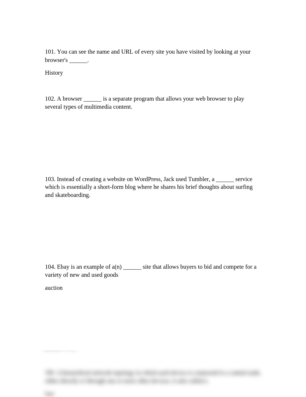 Key answers 101-110.rtf_digen7f1e3q_page1