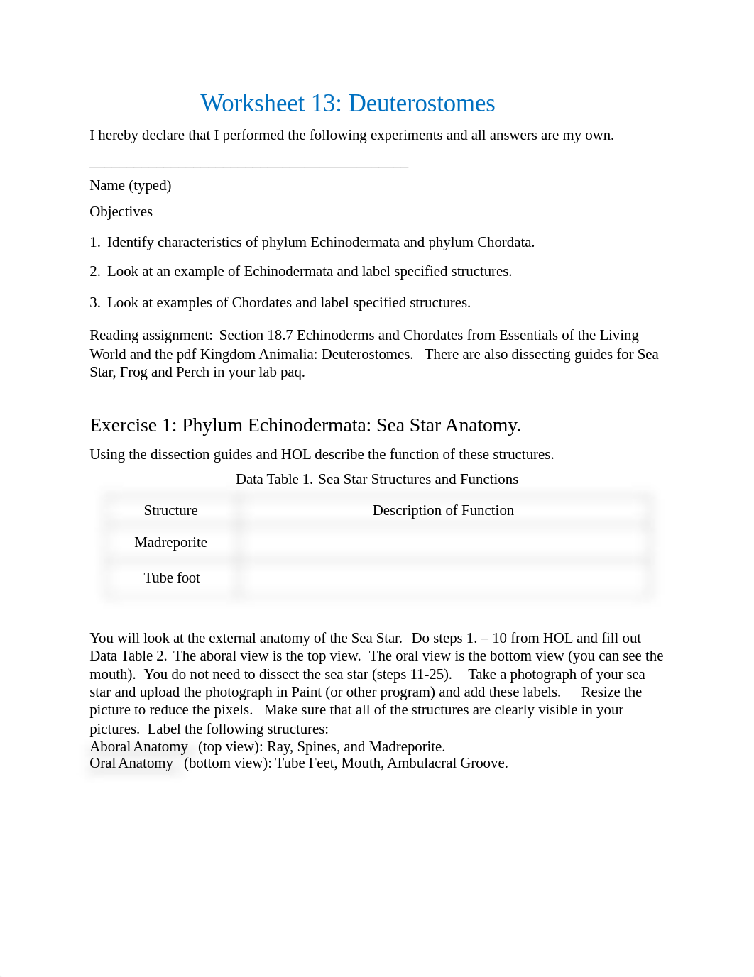 Worksheet 13 - Deuterostomes.docx_digjvmv9iqh_page1