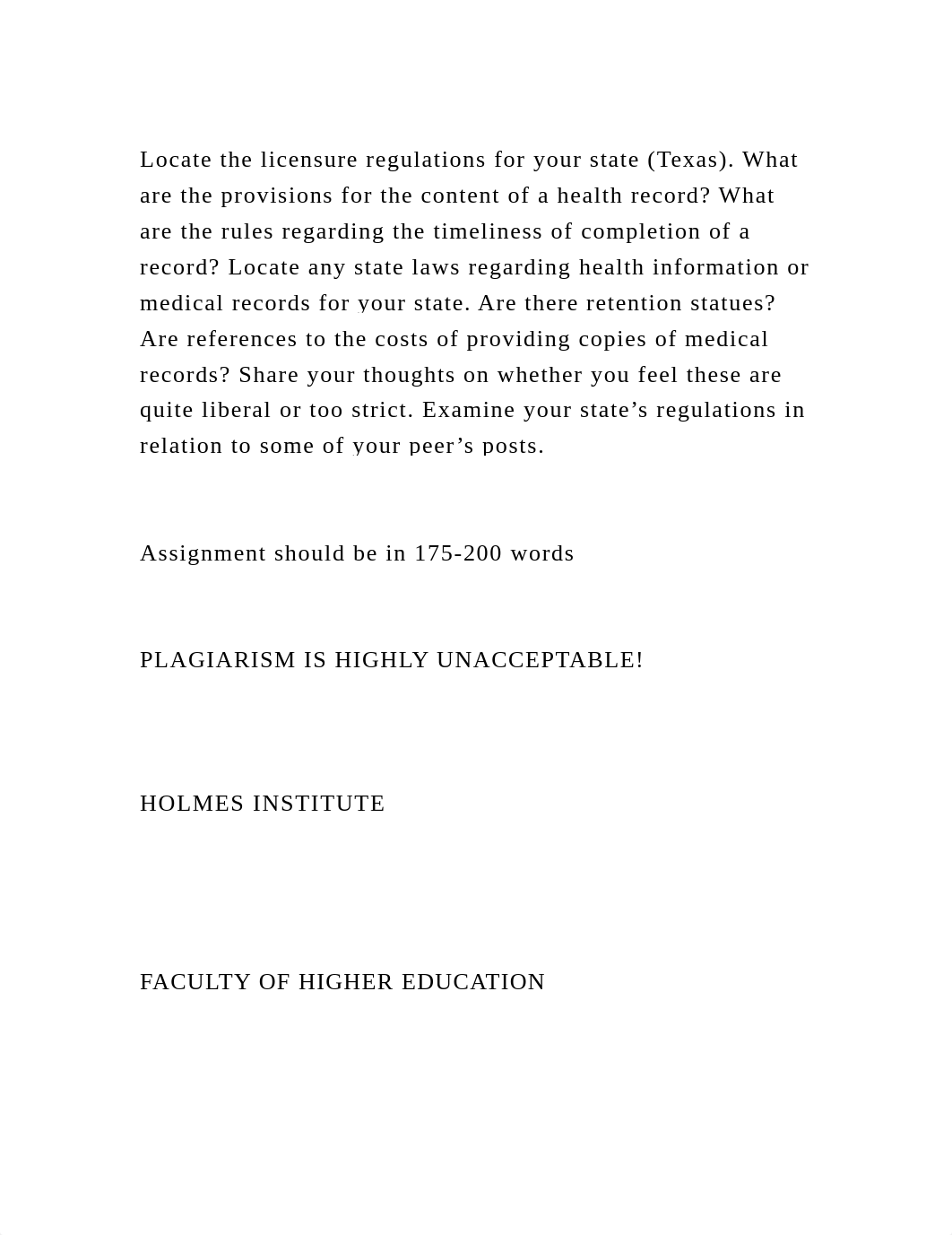 Locate the licensure regulations for your state (Texas). What are th.docx_digkxotqn8x_page2