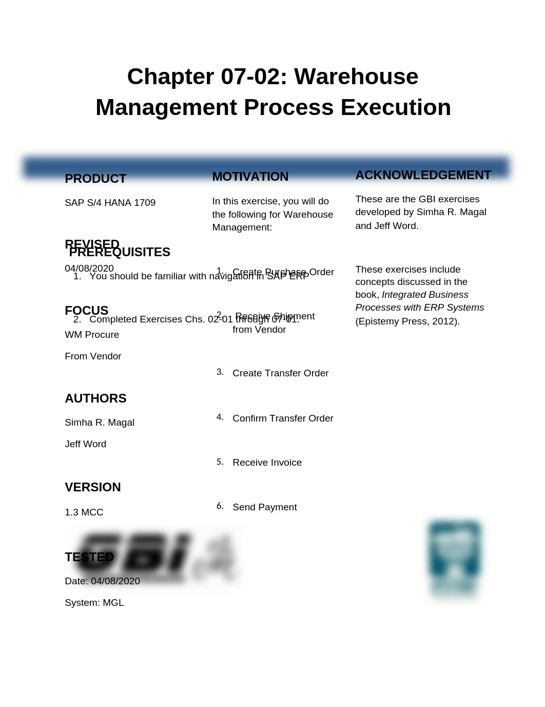 Ch.07-02 WM Procure from Vendor Process - S4 HANA 1709 MCC V1.4.docx_digqitupxbv_page1