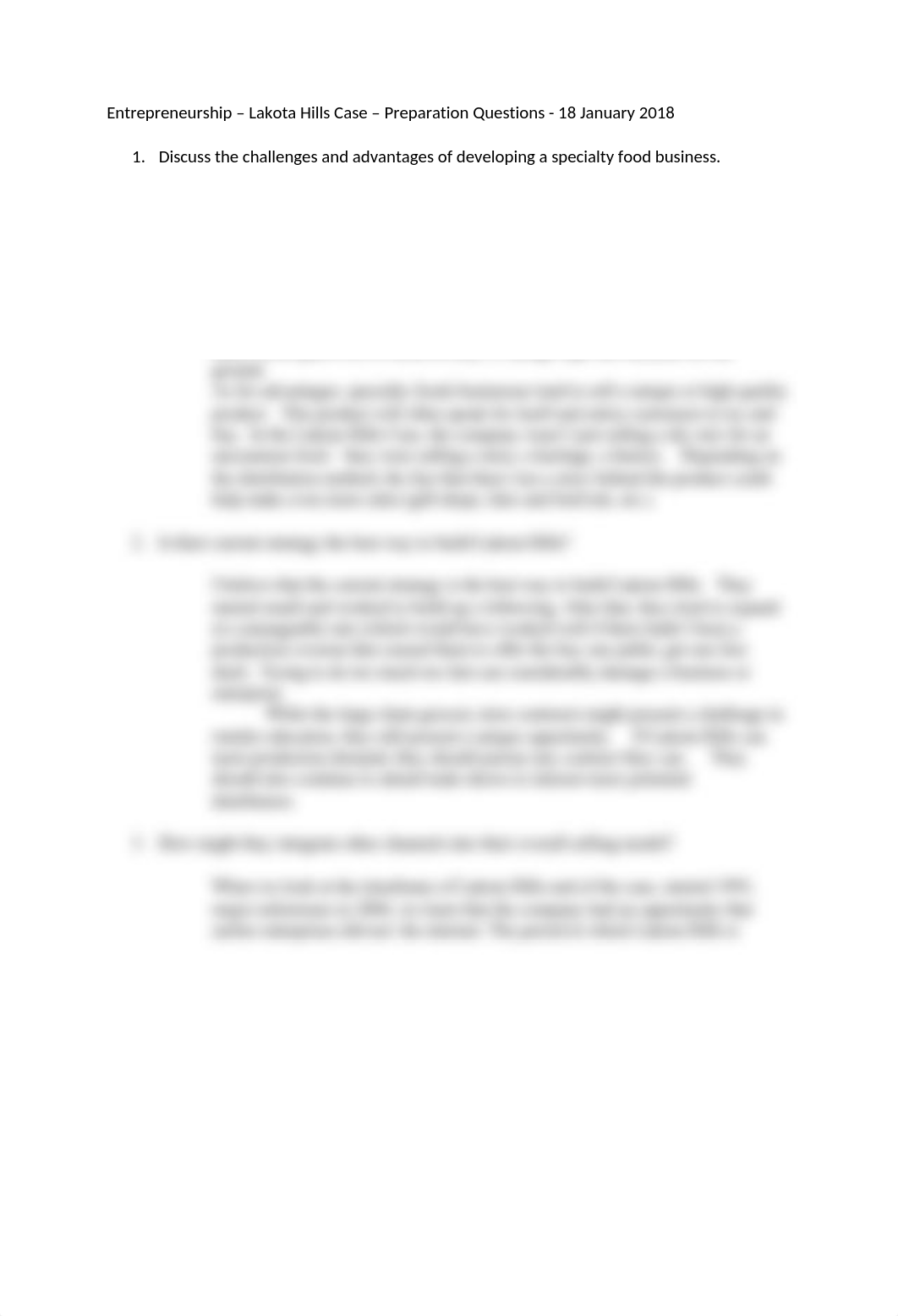 Entreprenuership - Lakota Hills Case - Preparation Questions.docx_dih5hb1zg87_page1