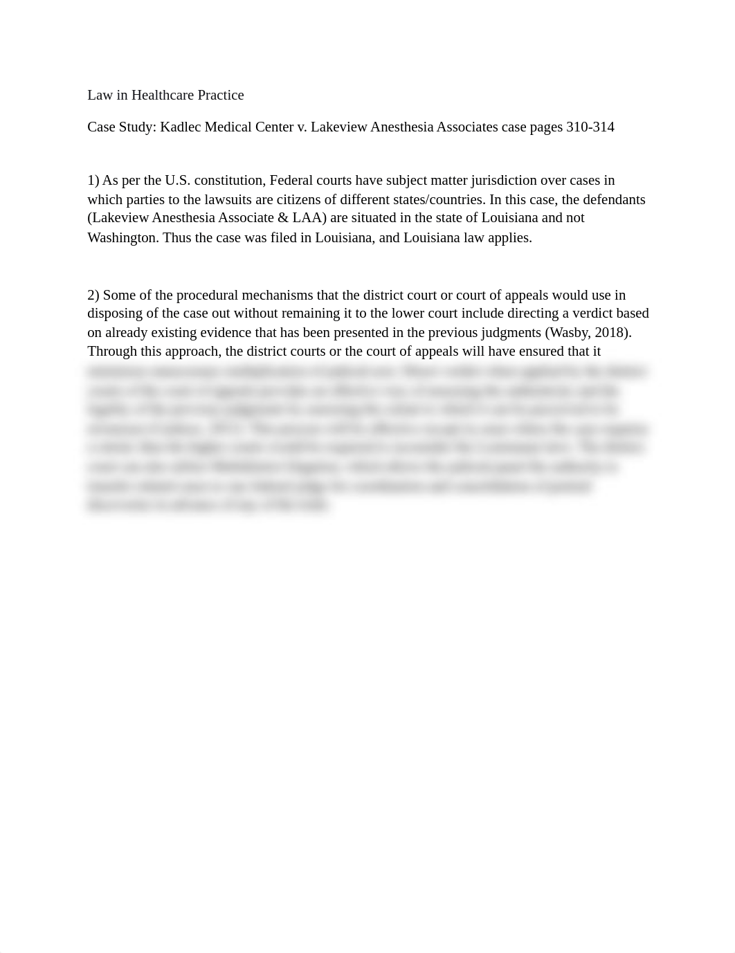 Case Study_ Kadlec Medical Center v. Lakeview Anesthesia Associates case pages 310-314 (1).docx_dih6jdlh99j_page1