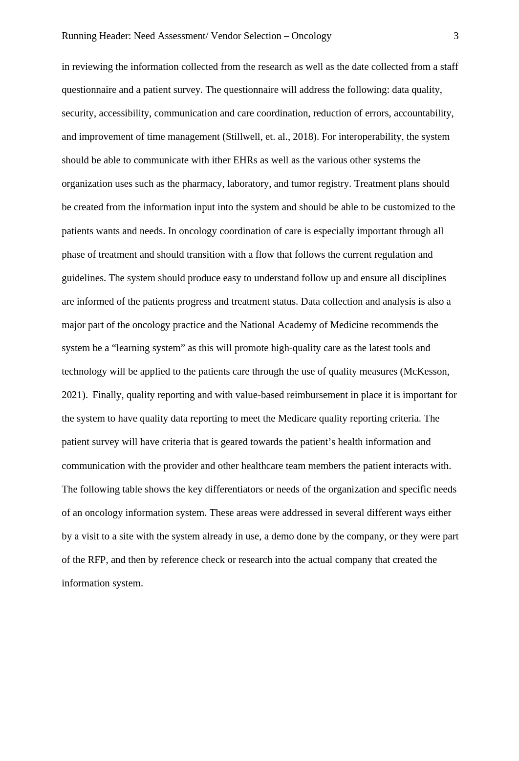 JLarralde HIM6502 Needs Assessment-Vendor Selection 31421.docx_dihdq3q5c3o_page3