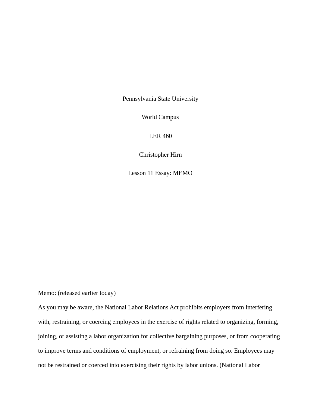 LER460 Lesson 11 essay.docx_dihk5zaao24_page1