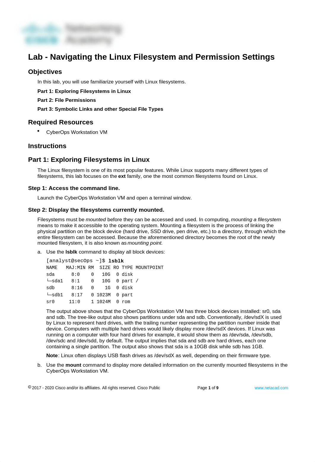 4.5.4 Lab - Navigating the Linux Filesystem and Permission Settings - Okamoto.docx_dihrok2veox_page1