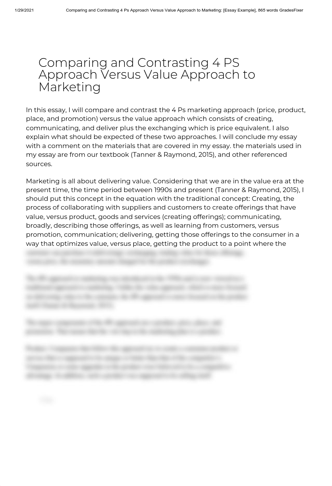 Comparing and Contrasting 4 Ps Approach Versus Value Approach to Marketing_ [Essay Example], 865 wor_dihw1yg9bk4_page1