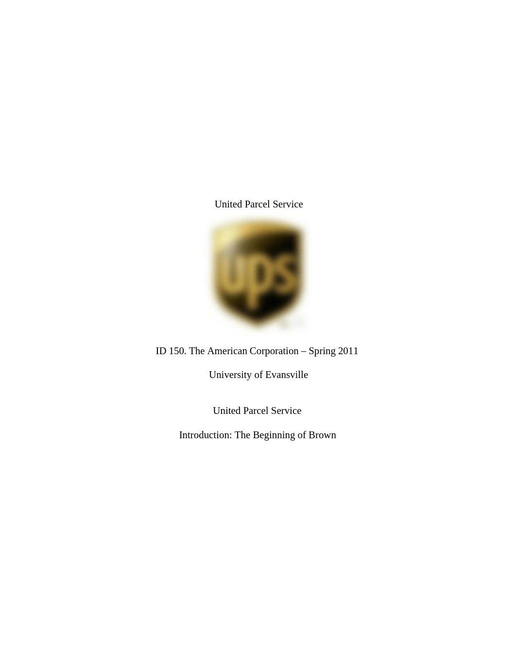 United Parcel Service-(Introduction: The Beginning of Brown)_dihw4kfhf5b_page1