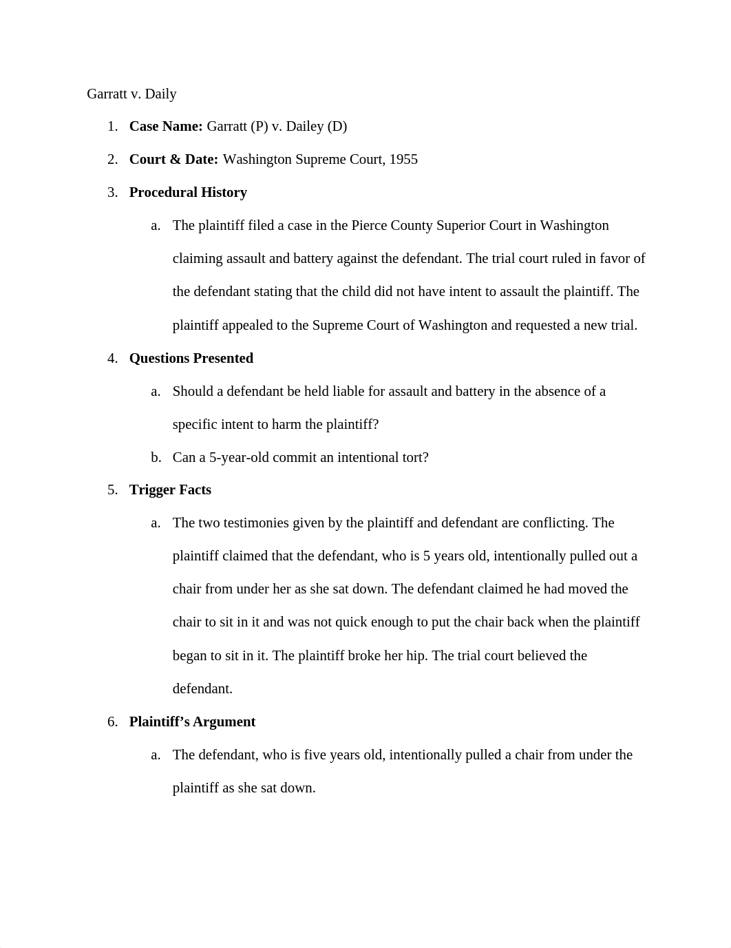 Garratt v Dailey case brief.docx_dihxw8fyx8w_page1