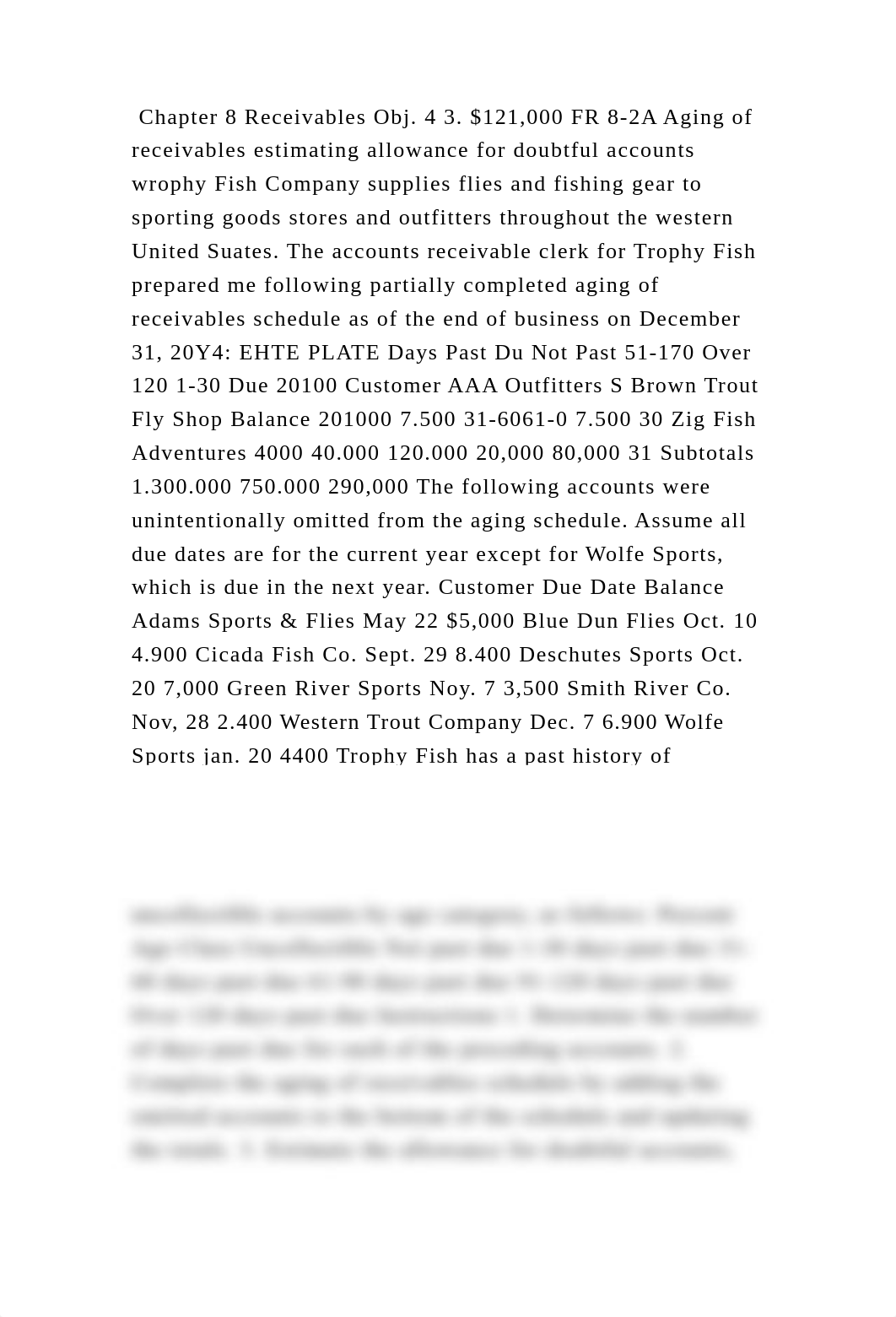 Chapter 8 Receivables Obj. 4 3. $121,000 FR 8-2A Aging of receivables.docx_dii38hkki7w_page2