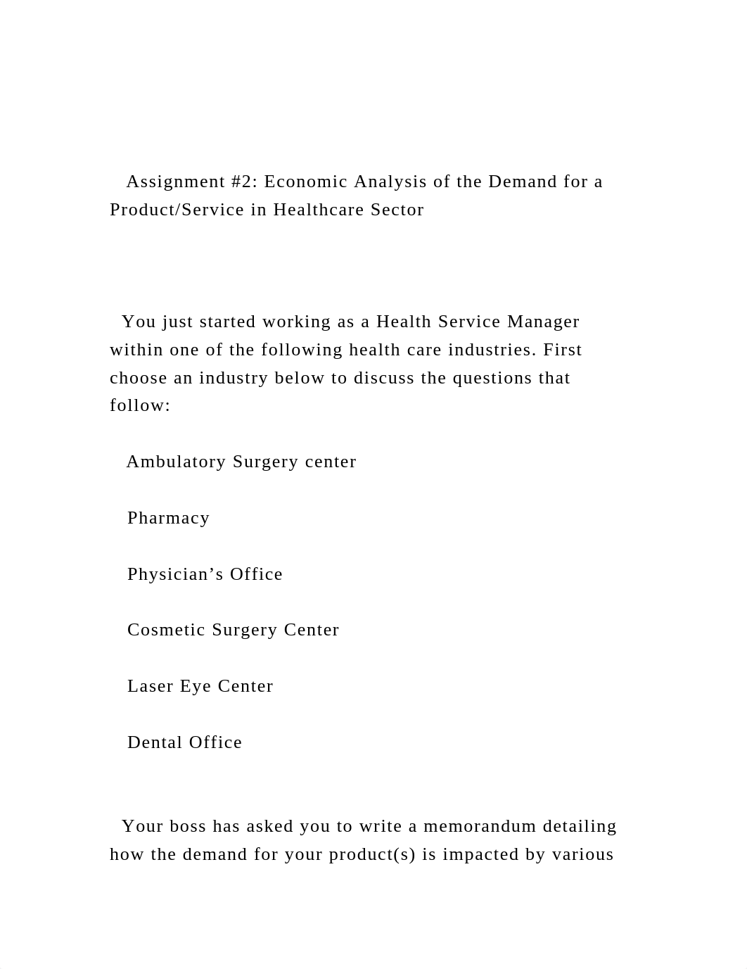 Assignment #2 Economic Analysis of the Demand for a ProductS.docx_dii50sdy7zn_page2