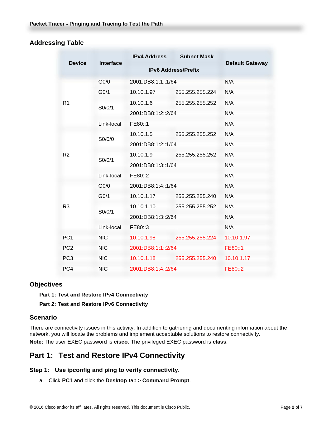 8.3.2.6 Packet Tracer - Pinging and Tracing to Test the Path_diibp9c5384_page2