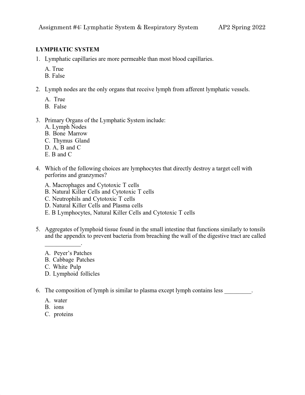 Assignment 4 Lymphatic and Respiratory System(1).pdf_diiegcc9uhl_page1