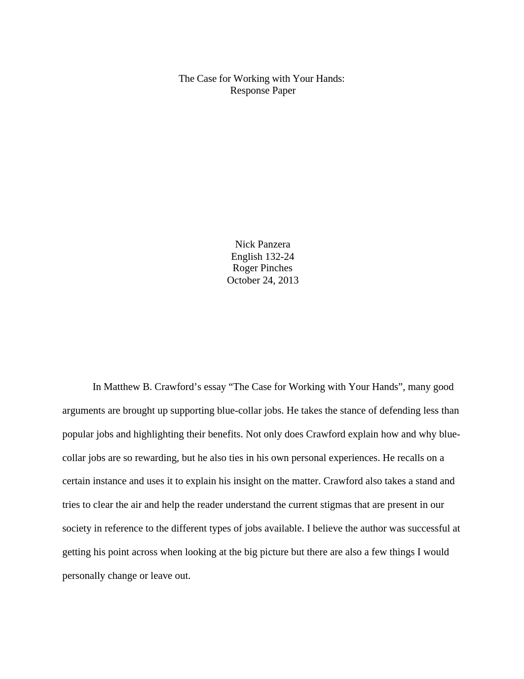 Working with your hands response final_diiftoosptn_page1