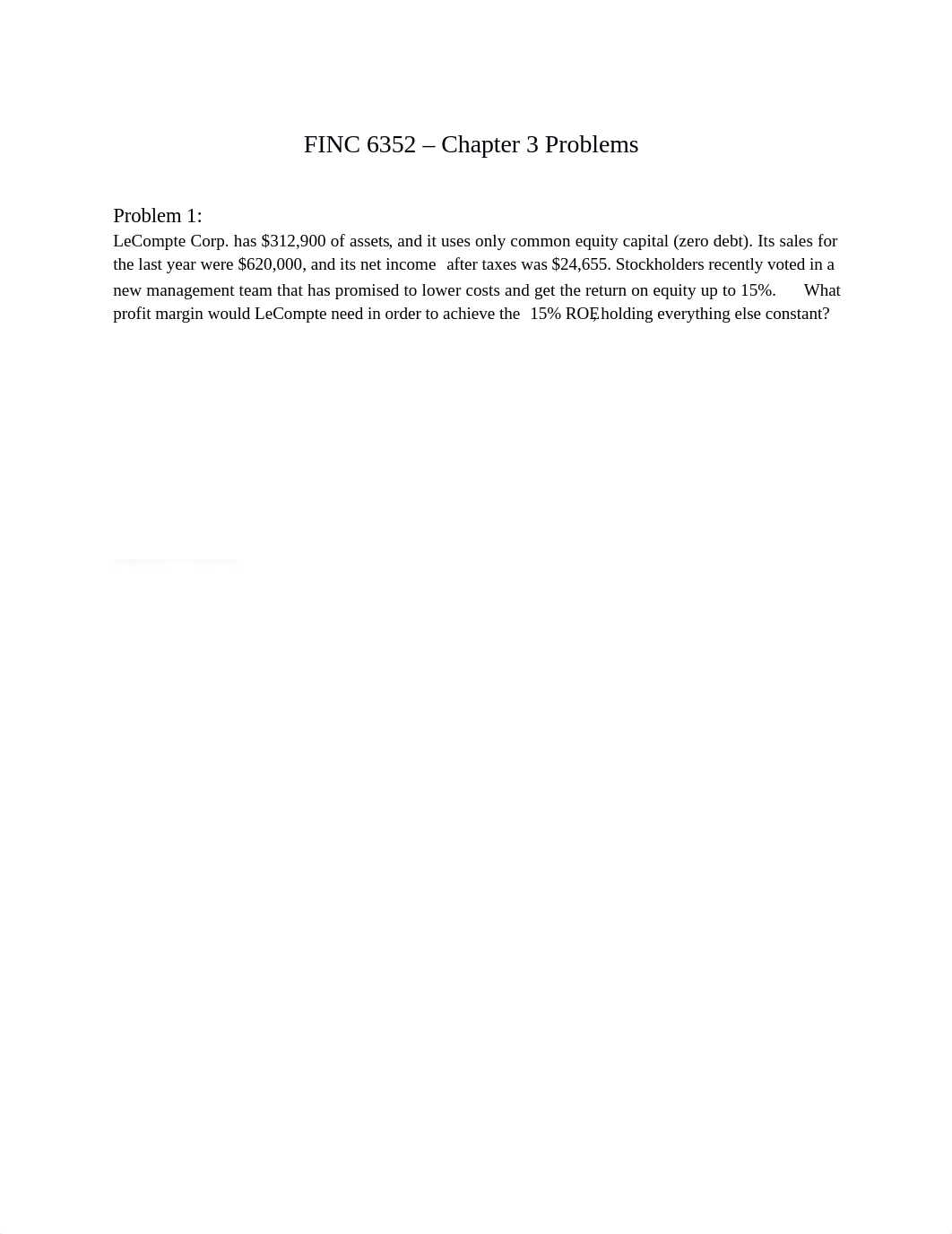 FINC 6352 Chapter 3 Problems.docx_diiwjh465ud_page1